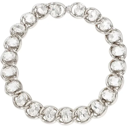 Crystal Metallic Necklace Aw23 , female, Sizes: ONE SIZE - Marni - Modalova