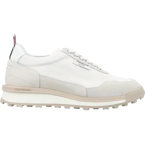 White Nylon Sneakers Fun Mix , female, Sizes: 3 UK, 2 1/2 UK, 4 1/2 UK, 2 UK, 3 1/2 UK, 4 UK, 5 UK - Thom Browne - Modalova