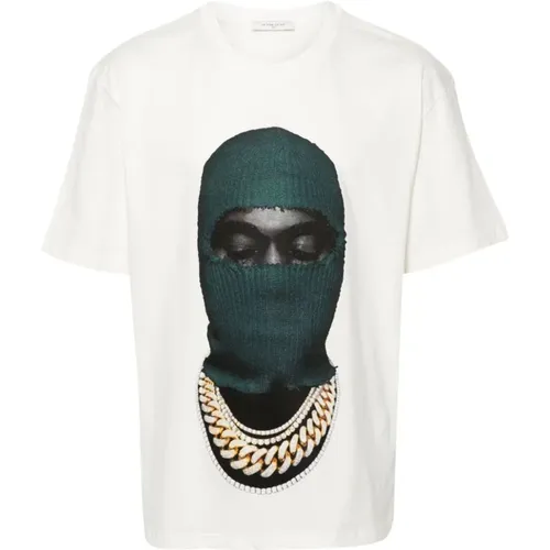 Mask20 Bedrucktes Baumwoll-T-Shirt , Herren, Größe: L - IH NOM UH NIT - Modalova