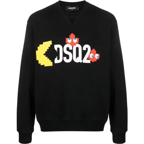 Stilvolles Herren Sweatshirt Upgrade , Herren, Größe: 3XL - Dsquared2 - Modalova