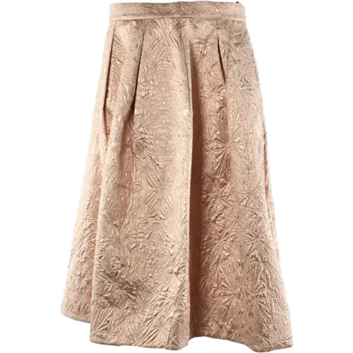 Metallic Skirt , female, Sizes: M - pinko - Modalova