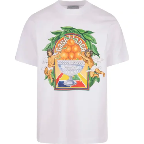 Triomphe D'Orange T-shirt Weiß , Herren, Größe: S - Casablanca - Modalova