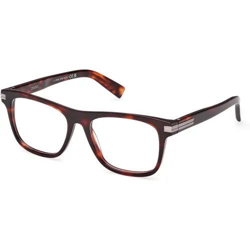 Blonde Havana Black Eyewear Frames , unisex, Sizes: 54 MM - Ermenegildo Zegna - Modalova