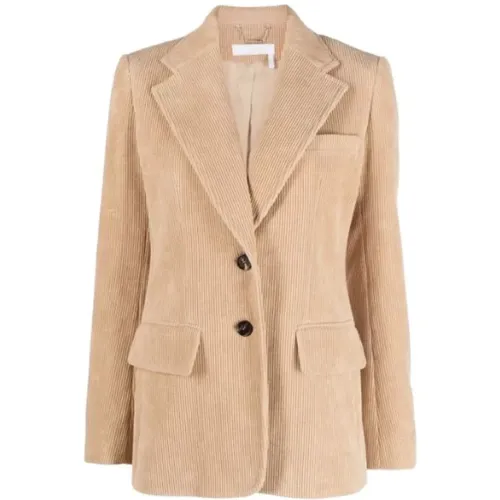 Modern Cord Blazer , female, Sizes: M - Chloé - Modalova