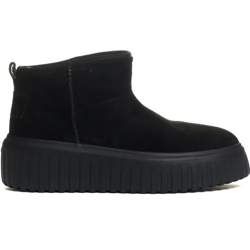 Schwarze Wildleder-Sneakers Aw24 , Damen, Größe: 37 1/2 EU - Hogan - Modalova