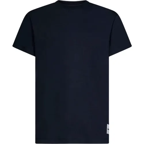 Blauer Baumwoll-T-Shirt-Set Ss23 , Herren, Größe: S - Jil Sander - Modalova