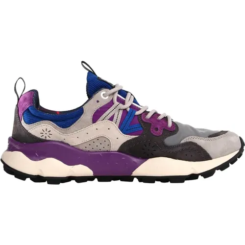 Purple Flower Mountain Logo Sneakers , male, Sizes: 8 UK, 10 UK - Barbour - Modalova