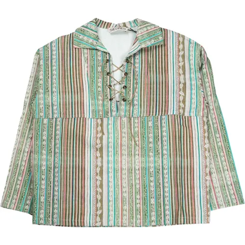 Open-Collar Long Sleeve Cotton Overshirt , female, Sizes: XL, M - Siedrés - Modalova