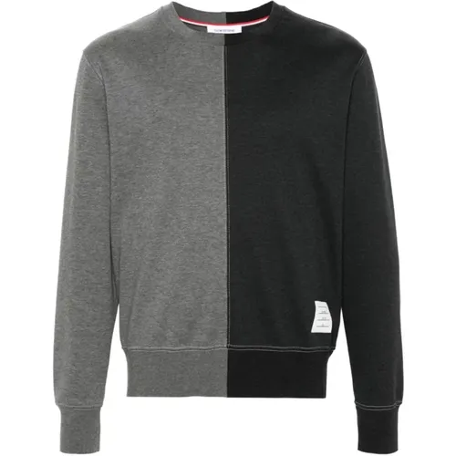 Contrast Stitch Jersey Sweater , male, Sizes: S, M, L - Thom Browne - Modalova