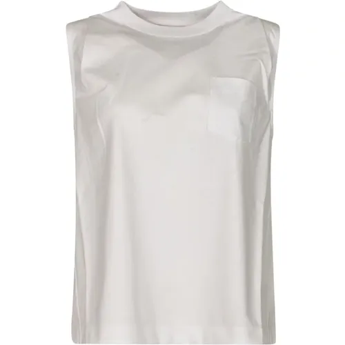 Weiße T-Shirts und Polos , Damen, Größe: M - Sacai - Modalova