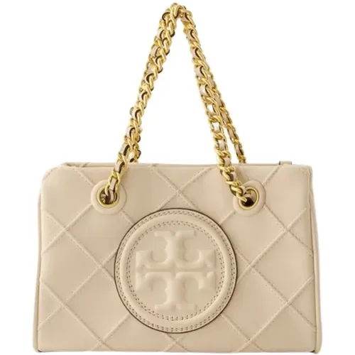 Soft Mini Chain Shopper Bag - Leather - New Cream , female, Sizes: ONE SIZE - TORY BURCH - Modalova