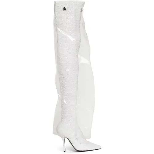 Sequin Ankle Boots Ss22 , female, Sizes: 3 1/2 UK, 4 UK, 6 1/2 UK, 6 UK, 4 1/2 UK, 7 1/2 UK, 5 UK, 5 1/2 UK - Dolce & Gabbana - Modalova