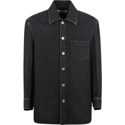 Gerades Overshirt , Herren, Größe: M - Lanvin - Modalova