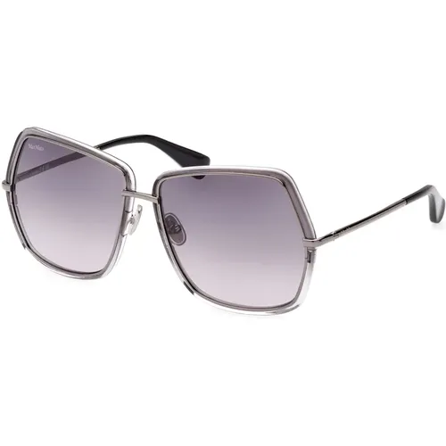 Stilvolle Sonnenbrille,Elegante Sonnenbrille mit Metall-Details - Max Mara - Modalova