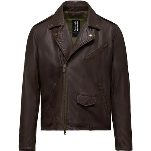 Ecto Perfecto Leather Jacket , male, Sizes: L, 2XL, XL - BomBoogie - Modalova