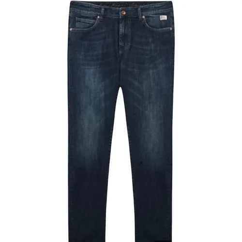 Blaue Denim Slim Fit Jeans , Herren, Größe: W31 - Roy Roger's - Modalova