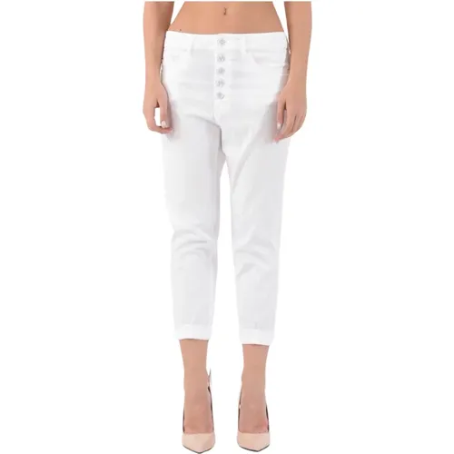 Cropped Hosen , Damen, Größe: W30 - Dondup - Modalova