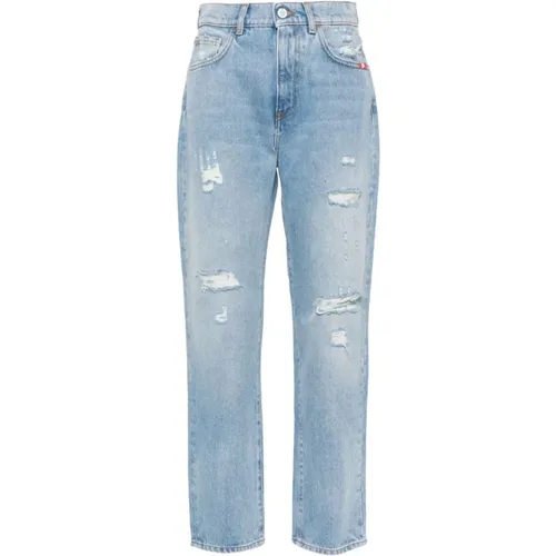 Zerrissene Denim Jeans , Damen, Größe: W27 - Amish - Modalova