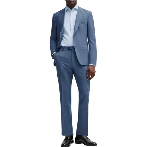 Wool Slim Fit Suit , male, Sizes: S, 2XL, M, L, XL - Hugo Boss - Modalova