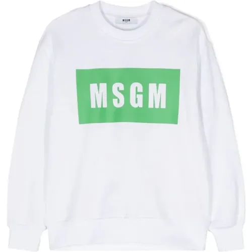 Bianco Sweatshirt,Creme Sweatshirt 013,Fuchsia Sweatshirt 044 - Msgm - Modalova