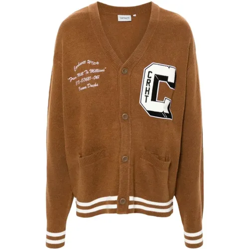 Duck Cardigan Sweater , male, Sizes: XL, M, S - Carhartt WIP - Modalova