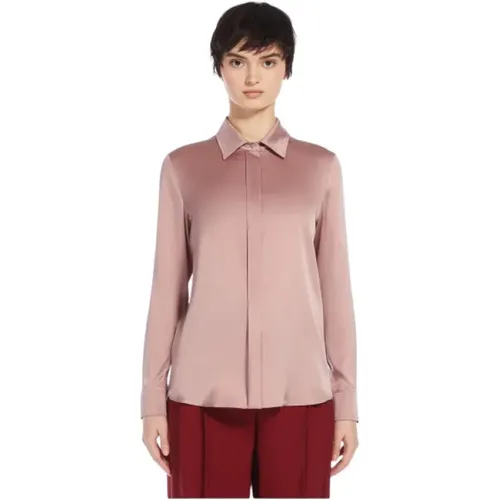 Seidenhemd - Array - Large , Damen, Größe: L - Max Mara - Modalova