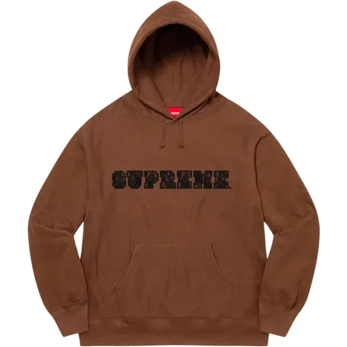 Dunkelbrauner Lace Hooded Sweatshirt Limited Edition - Supreme - Modalova