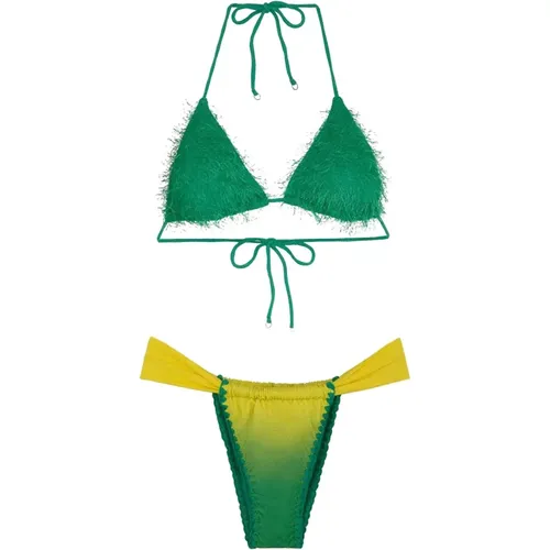 Bikini Triangolo E Slip Brasiliano Fisso Visionary Dose - F**k - Modalova