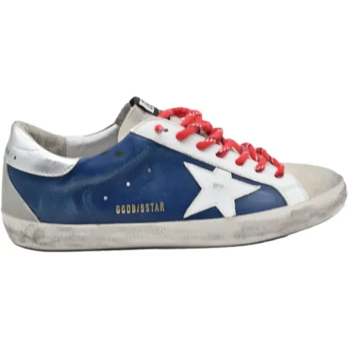 Blau Weiß Rot Superstar Sneakers - Golden Goose - Modalova