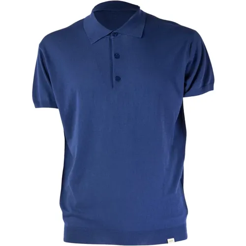 Herren Polo Shirt Blau Denim , Herren, Größe: M - Liu Jo - Modalova