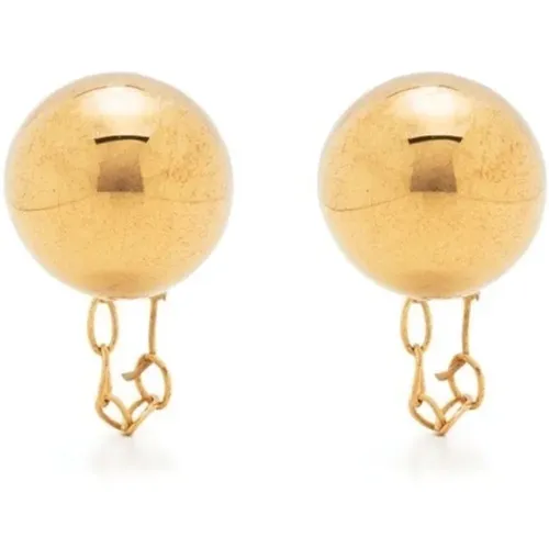 Metal sphere earrings 1 , female, Sizes: ONE SIZE - Jil Sander - Modalova