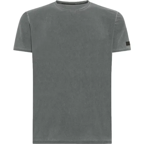 Grey Techno Wash Piqué T-shirt , male, Sizes: XL - RRD - Modalova