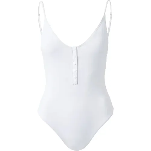 Weißer Cannes Badeanzug mit SPF 50+ , Damen, Größe: XS - Melissa Odabash - Modalova