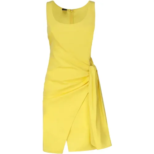 Linen Cotton Blend Dress , female, Sizes: S, XS, 2XS - pinko - Modalova