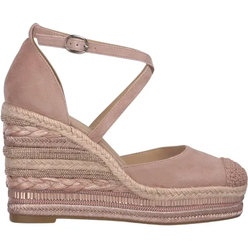 Braided Wedge Sandal with Jewels , female, Sizes: 8 UK, 3 UK, 4 UK, 9 UK, 5 UK, 7 UK, 6 UK, 2 UK - Alma en Pena - Modalova