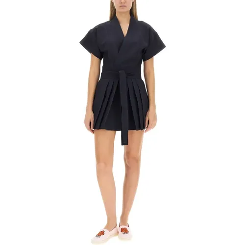 Woll-Wrap-Kimono-Kleid Kenzo - Kenzo - Modalova