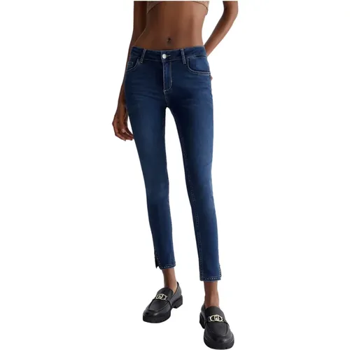 Blaue Denim Skinny Jeans Bottom Up , Damen, Größe: W27 - Liu Jo - Modalova