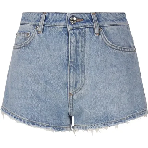 Light Denim Shorts with Side Pockets , female, Sizes: S, XS - Dolce & Gabbana - Modalova