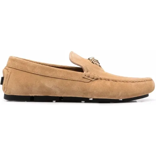 Moccasins , male, Sizes: 7 UK, 6 UK - Versace - Modalova