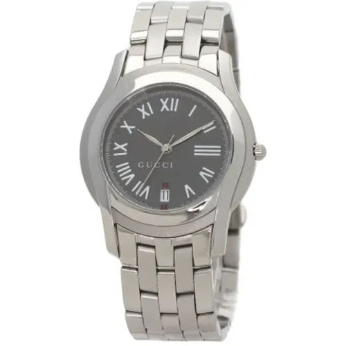 Pre-owned Stainless Steel watches , male, Sizes: ONE SIZE - Gucci Vintage - Modalova