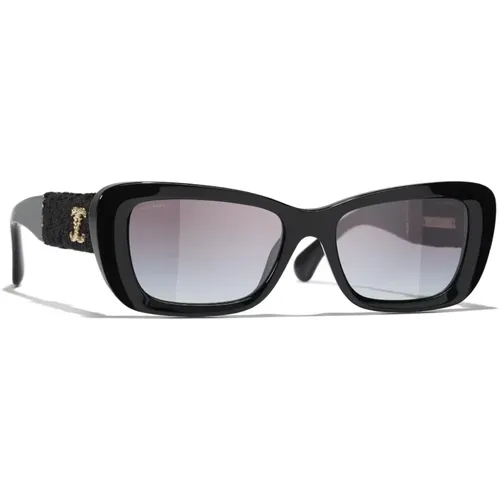 Cc5514 Sunglasses in and Grey , female, Sizes: 53 MM - Chanel - Modalova
