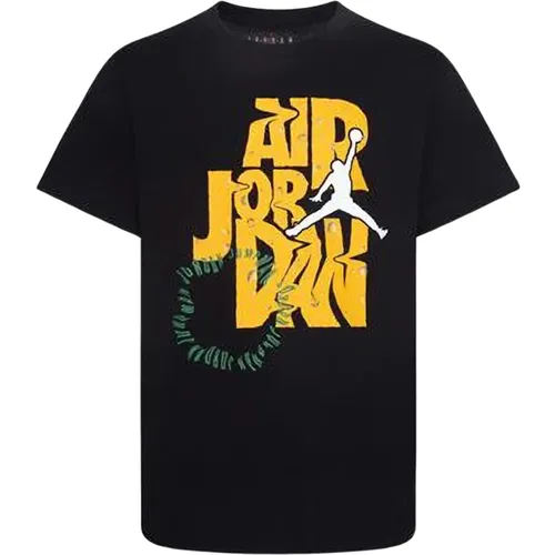 Schwarzes Grafik-T-Shirt für Kinder - Jordan - Modalova