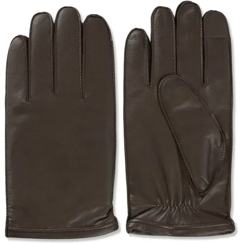 Leather Gloves in , male, Sizes: 9 1/2 IN, 9 IN, 10 IN - Hugo Boss - Modalova