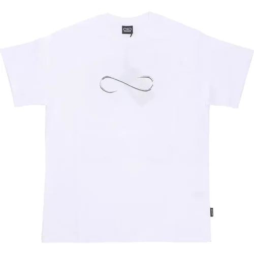 Snake Logo Weißes Tee Kurzarm , Herren, Größe: XS - Propaganda - Modalova