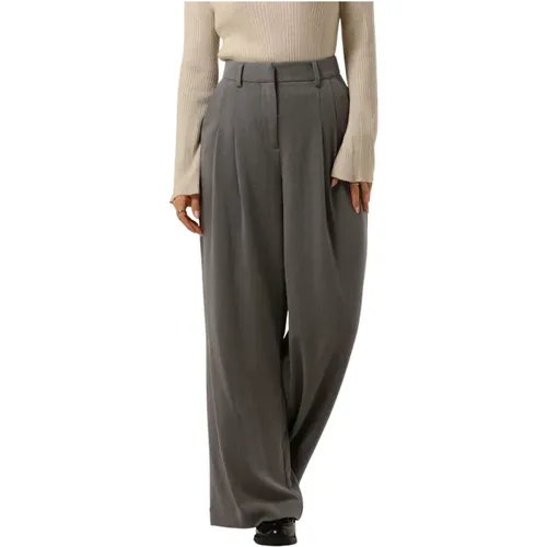 Weite Damen Hose Dunkelgrau - moss copenhagen - Modalova