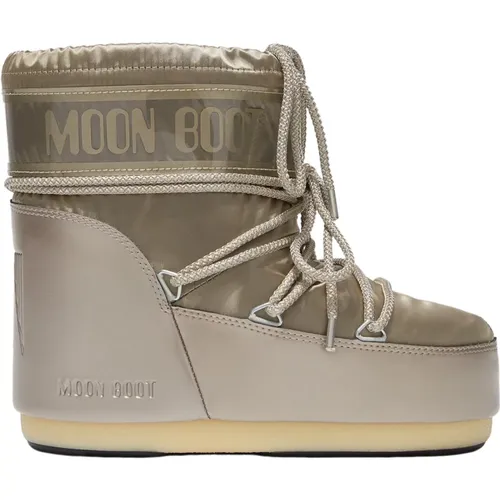 Goldene Low Glance Stiefel - moon boot - Modalova