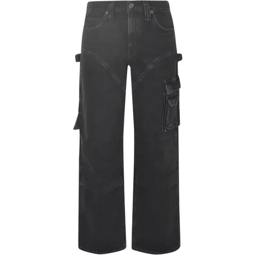 Schwarze Spider Denim Jeans , Damen, Größe: W25 - Agolde - Modalova