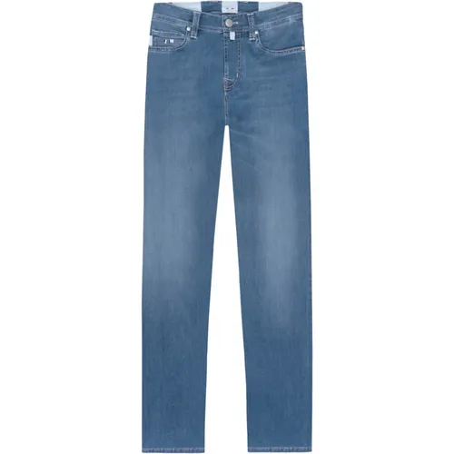 Herren Regular Fit Denim Jeans von hoher Qualität , Herren, Größe: W32 - Tramarossa - Modalova