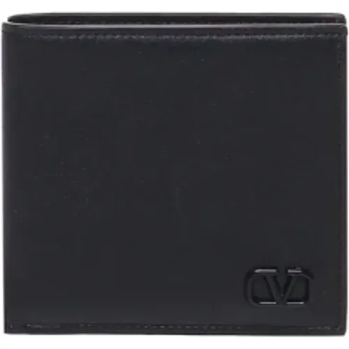 Leather VLogo Signature Wallet , male, Sizes: ONE SIZE - Valentino Garavani - Modalova