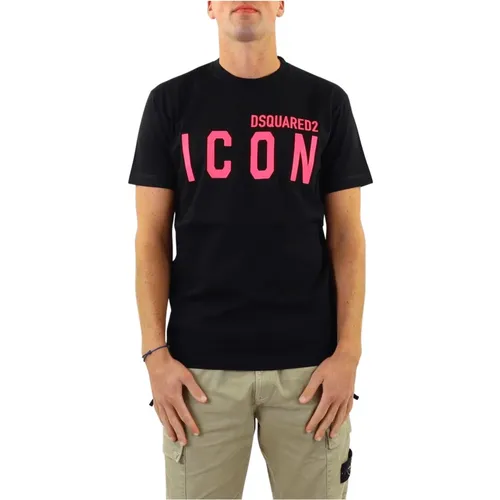 Icon Cool Tee Men's Shirt , male, Sizes: XL - Dsquared2 - Modalova